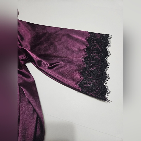 2 PC Silky Satin Sexy Intimate Set Robe & Bottoms Size XL - Picture 7 of 10